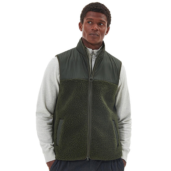 Heren bodywarmer Fleece Newlan Olive