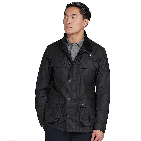 Heren waxjas Lightweight Duke Black