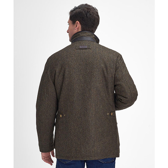 Afbeelding Herenjas Wol Hereford Tweed Olive 3