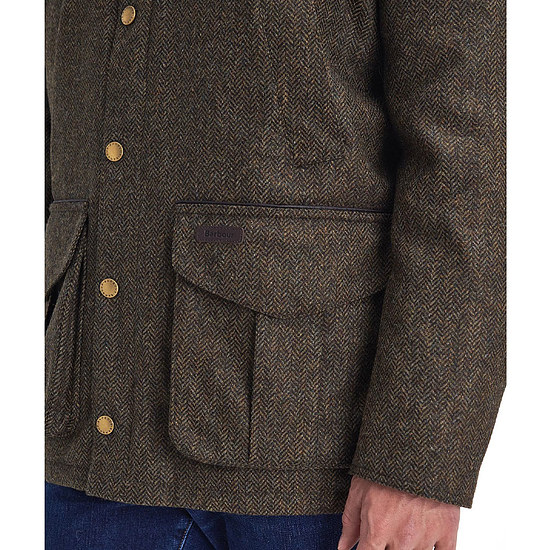 Afbeelding Herenjas Wol Hereford Tweed Olive 4