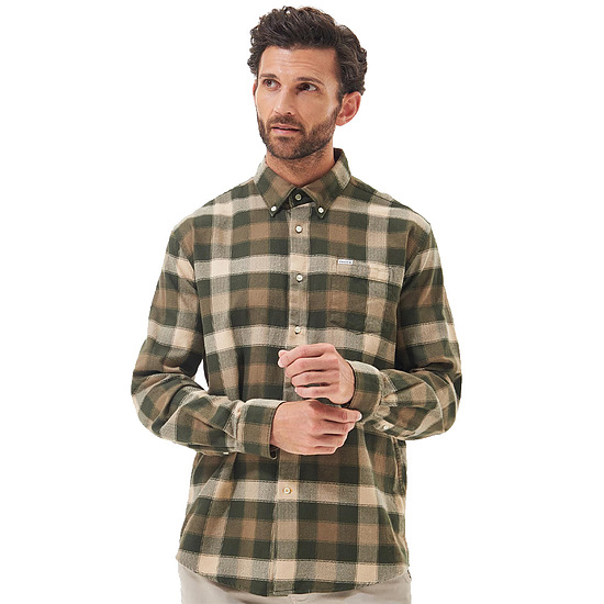 Afbeelding Herenshirt Damfield Olive 3