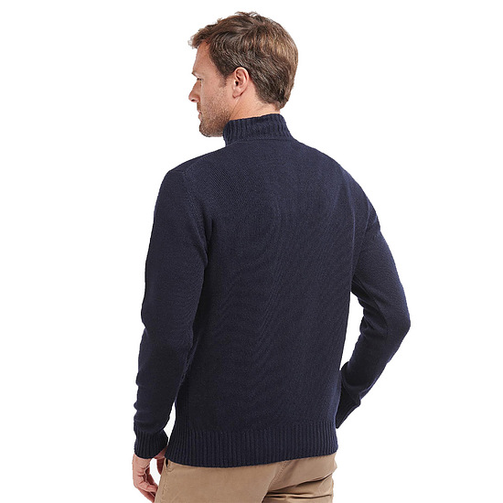 Afbeelding Herentrui Essential lambswool half zip navy 3