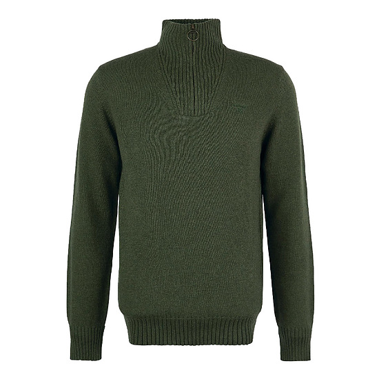 Afbeelding Herentrui Essential lambswool half zip Olive 1