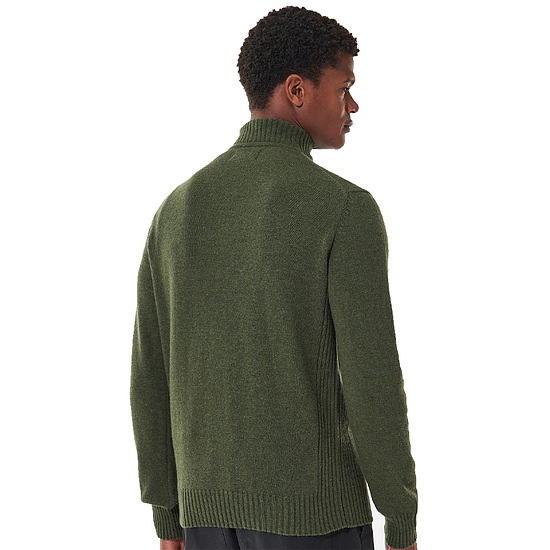 Afbeelding Herentrui Essential lambswool half zip Olive 3