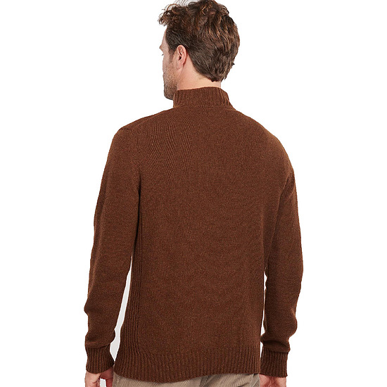 Afbeelding Herentrui Essential lambswool half zip sandstone 3