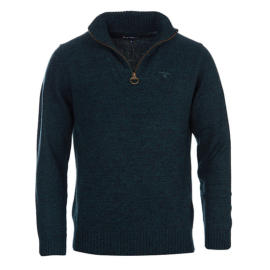 Afbeelding Herentrui Essential lambswool half zip seaweed 1