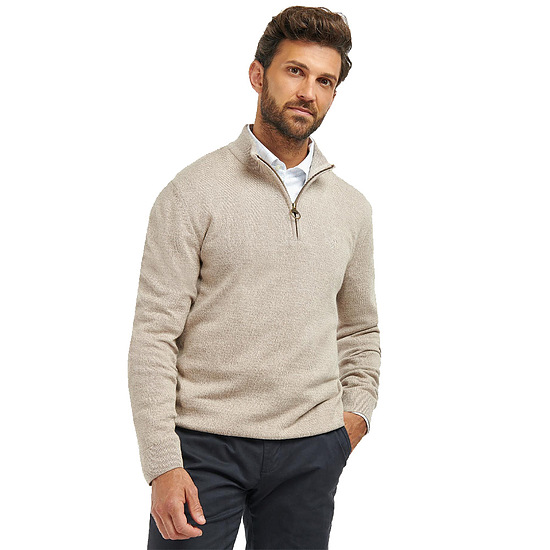 Afbeelding Herentrui Firle Half Zip Stone Marl 2