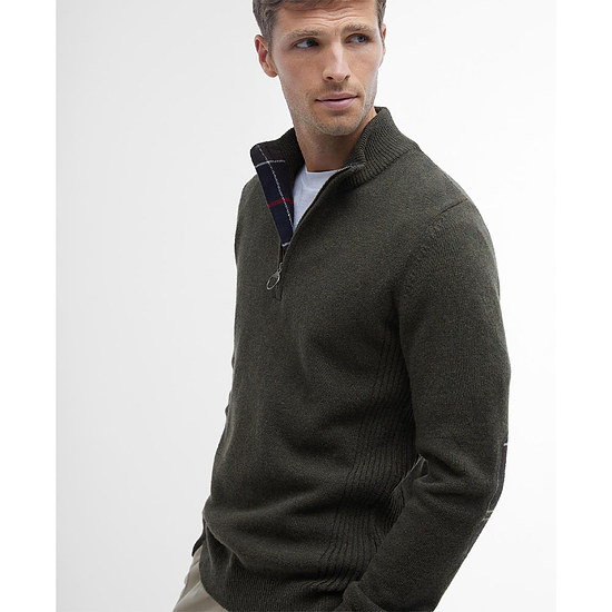 Afbeelding Herentrui Holden half zip Olive Marl 4