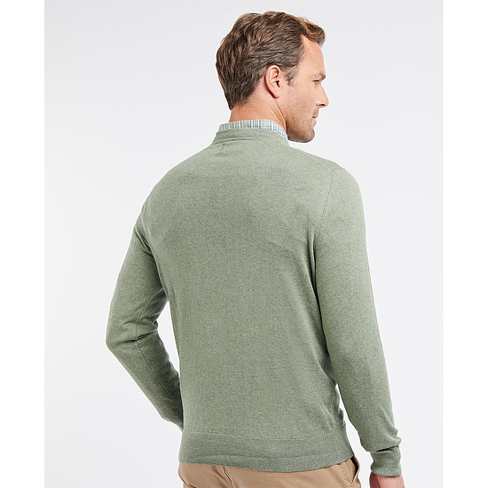 Afbeelding Herentrui Light Cotton Crew Moss 3