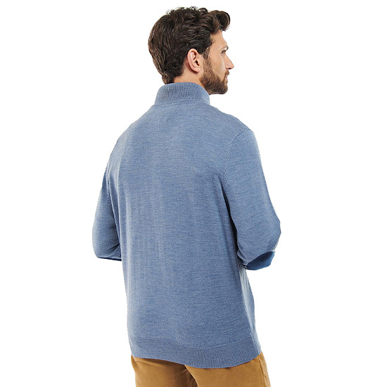 Afbeelding Herentrui Loyton Merino Half Zip Denim Blue 3