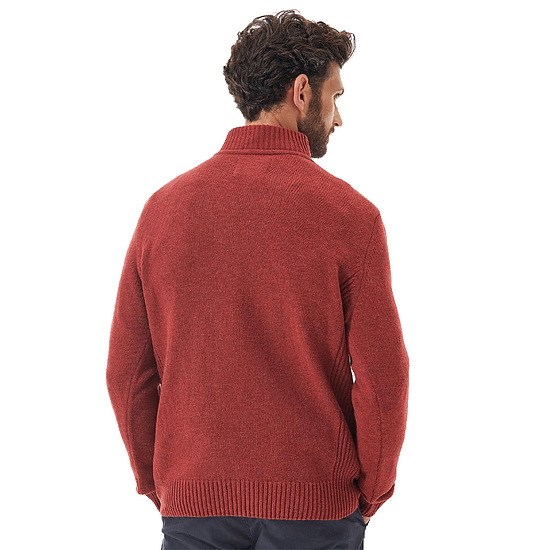 Afbeelding Herentrui Nelson half zip Brick Red 3