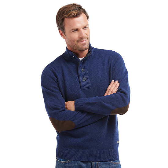 Afbeelding Herentrui Patch Half Zip Deep blue 2