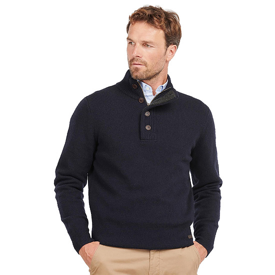 Afbeelding Herentrui Patch Half Zip navy 2