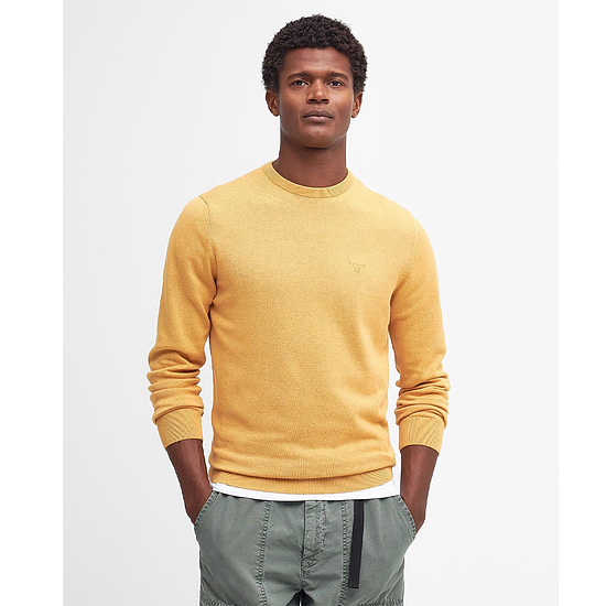 Afbeelding Herentrui Pima cotton crew neck Honey Gold 2