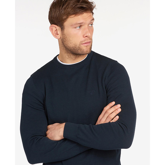 Afbeelding Herentrui Pima cotton crew neck Navy 2