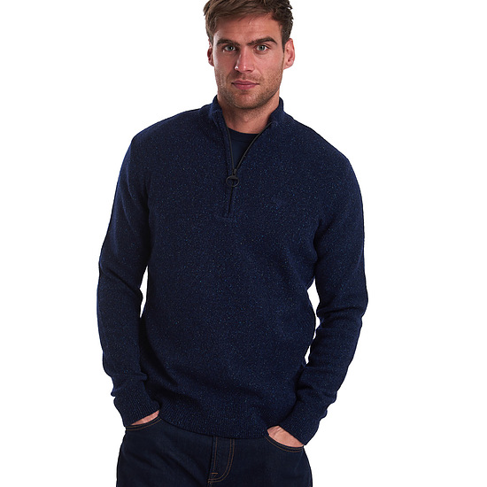 Afbeelding herentrui Tisbury half zip navy 2