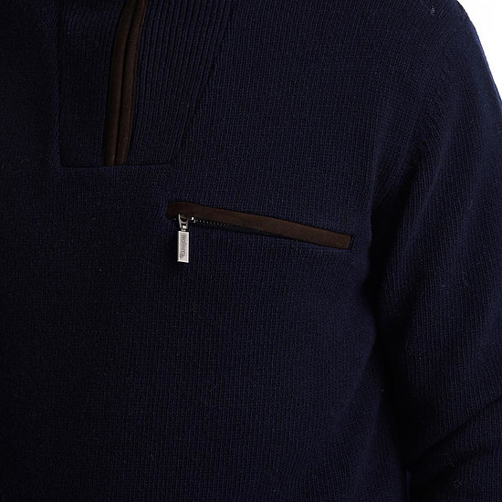 Afbeelding Herenvest Ayton half zip navy 2