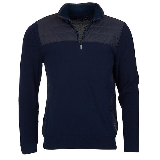 Afbeelding Herenvest Lundy half zip navy 1