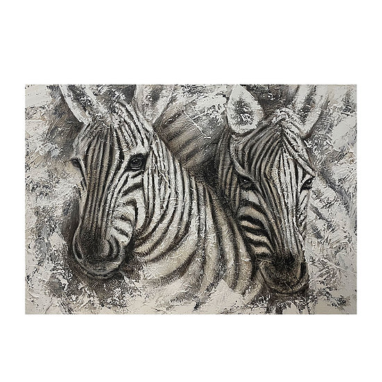 Mondiart schilderij Zebra’s  1