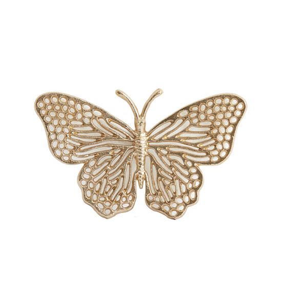 Ornament Butterfly glanzend goud M 1