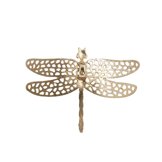 Ornament Dragonfly glanzend goud M 1