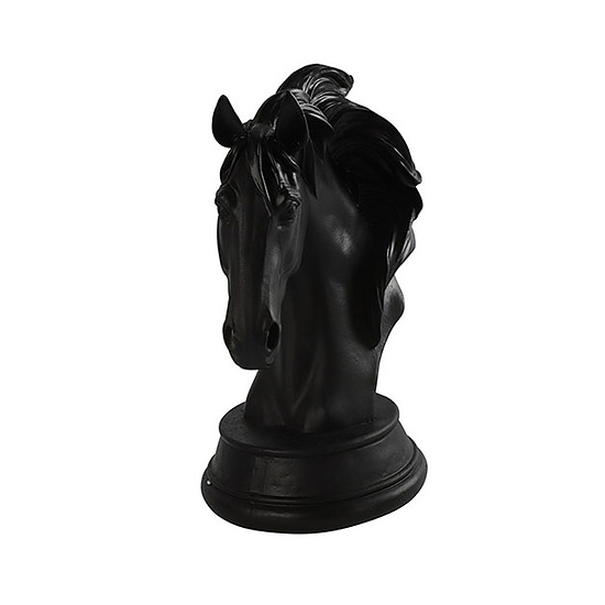 Ornament paard chess zwart 1