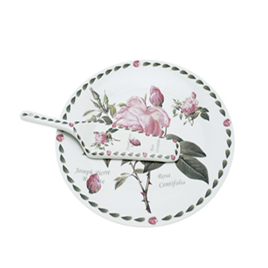 Redoute Rose Cake Plate en Server 1