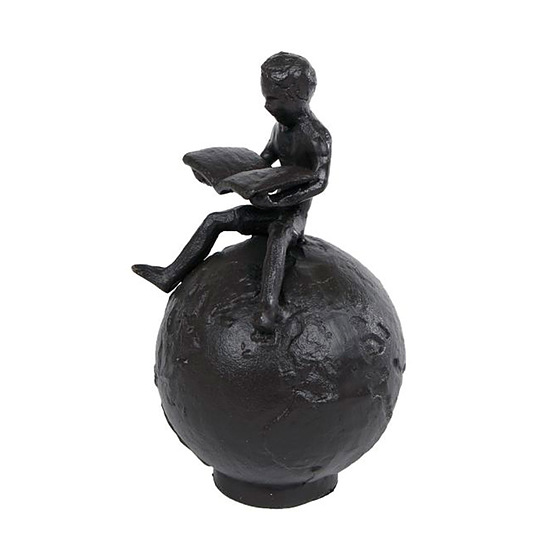 Sculptuur inspiring world child zwart 1