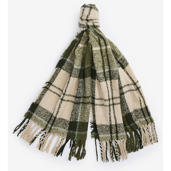 Afbeelding Tartan Scarf Boucle Ancient Loden 1