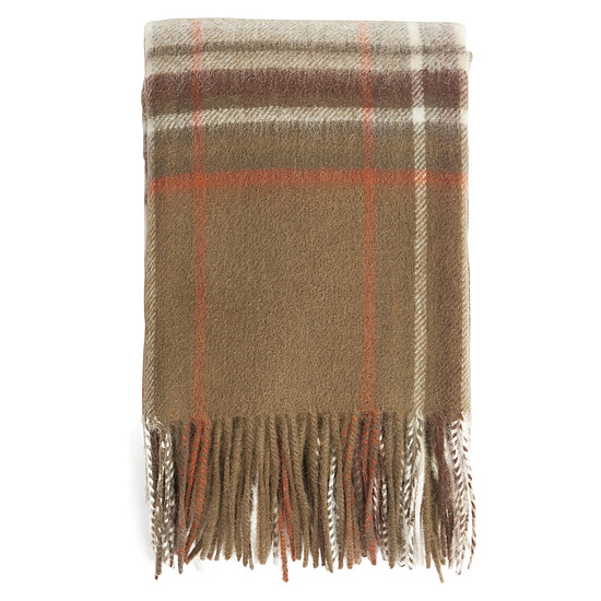 Afbeelding Torridon check Scarf Olive/warm Ginger 2