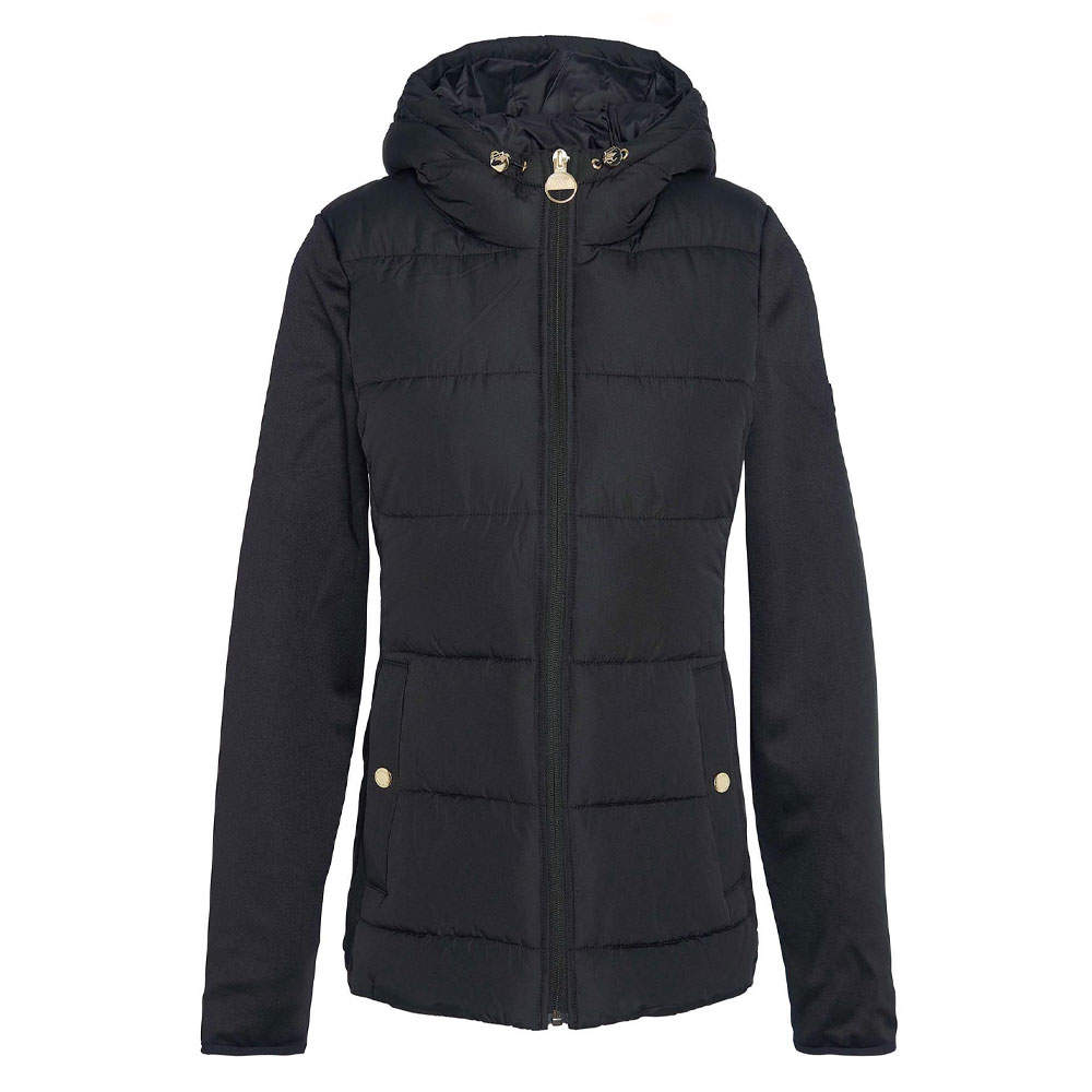 Barbour International Dames Quilted Sweat Bondar Black