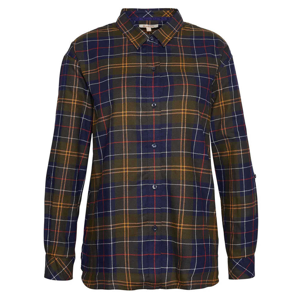 Damesblouse Elishaw Classic Tartan Barbour Blouses en t-shirts