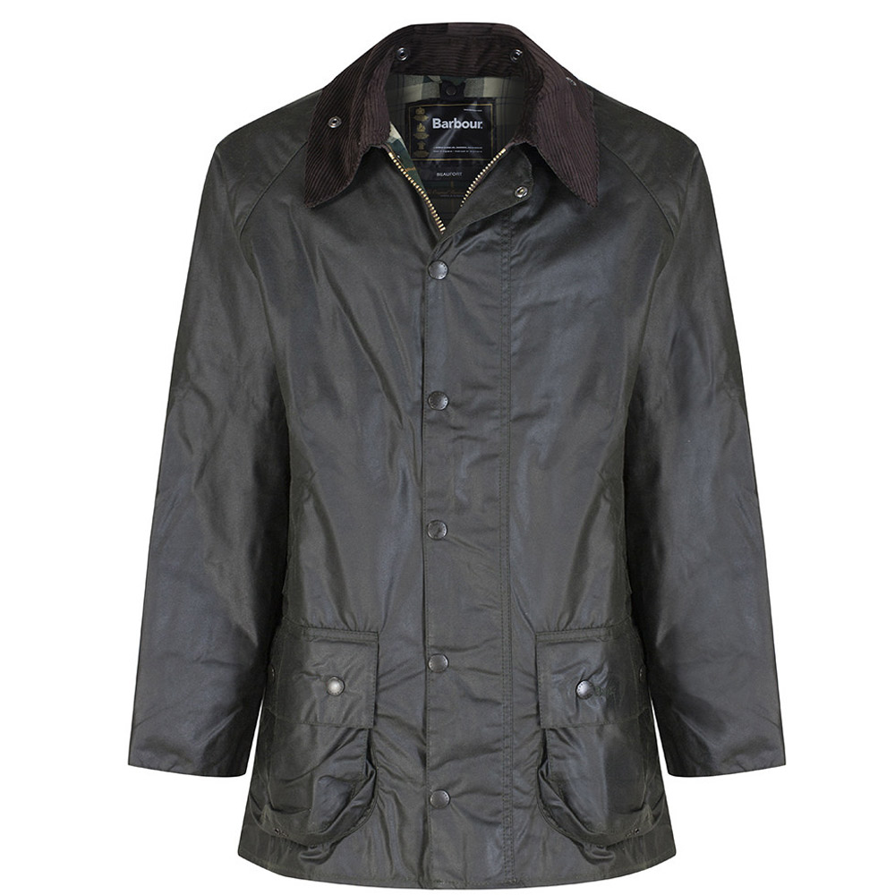 Outlook tuberculose Hoofdstraat Heren waxjas Beaufort jacket Sage - Barbour Jassen