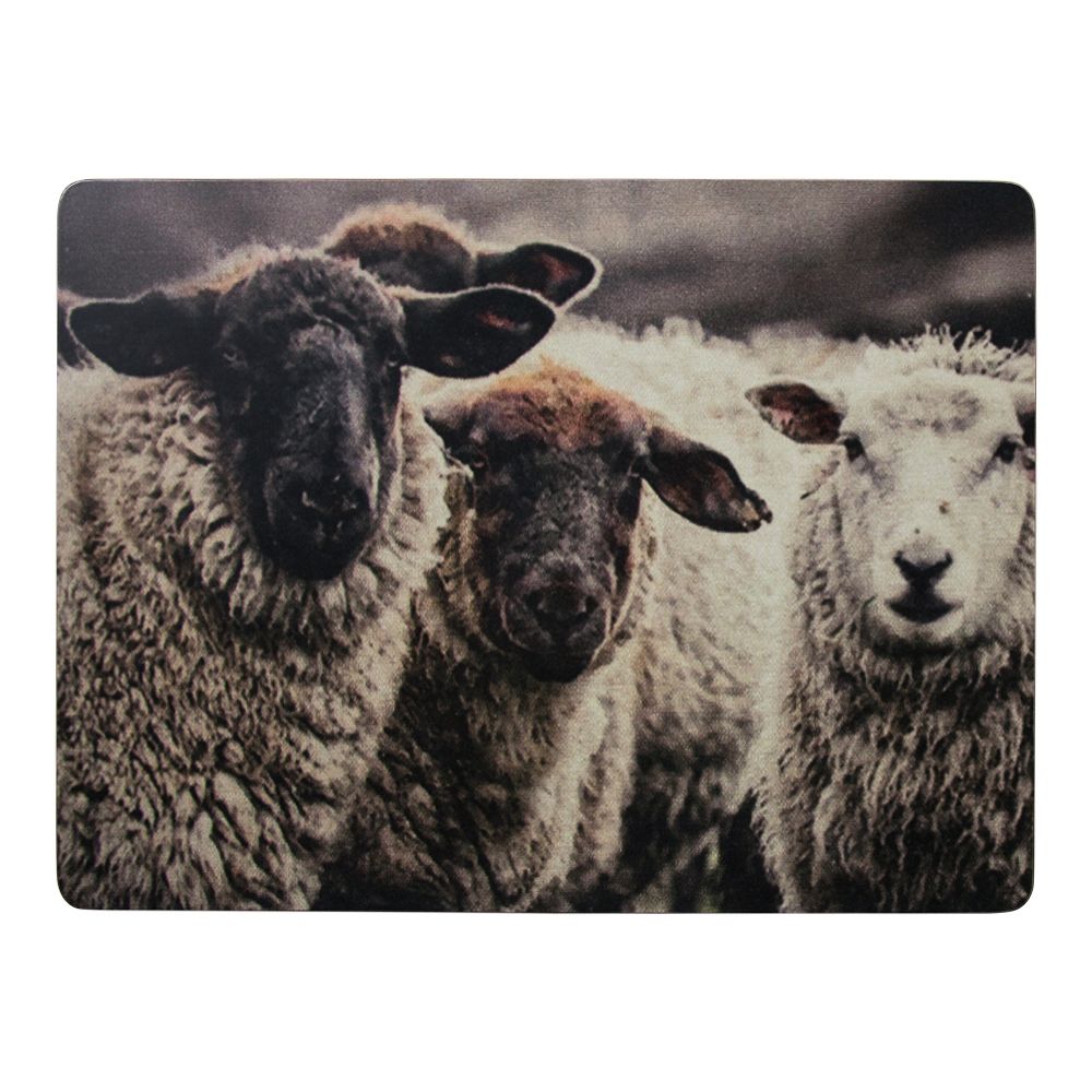 Torrent Bij Perforeren Placemat nieuwsgierige schapen - Laptrays, placemats & onderzetters